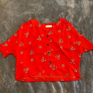 red floral shirt worn once